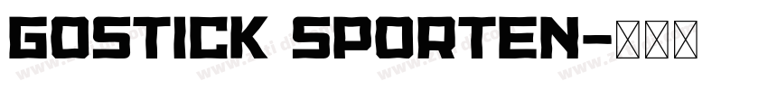 Gostick Sporten字体转换